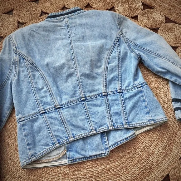 Hollister Denim Jacket with grosgrain trim - Picture 2 of 3